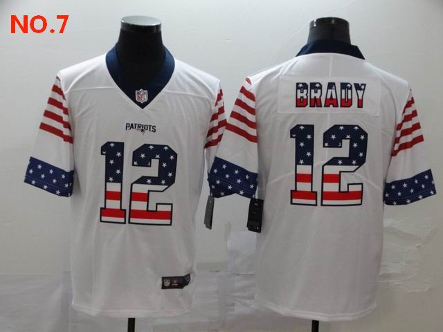 Men's New England Patriots #12 Tom Bradyn Jersey NO.7;